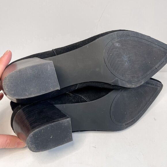 Kensie Leyton Pointed Toe Ankle Suede Booties Size 10 - Picture 6 of 8